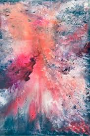 لوحة بعنوان مجرة الوان انبعاث اشبه بانفجار لوني in 2021 abstract artwork abstract artwork