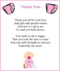 Baby Shower Thank You Poems Baby Shower Poems Thank You Poems Baby Boy Shower