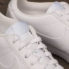 Nike cortez leather white/red sz 14 men running shoestop rated seller. Herren Sneaker Und Schuhe Nike Classic Cortez Leather White White White Footshop