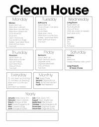 free cleaning chart printable to help with your cleaning