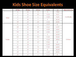 Kids And Girls Shoes Kids Shoes Size Conversion Chart