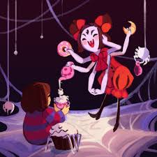Muffet notices you trying to not hurt her spiders and she gets an idea. Undertale Muffet And Frisk Ahhh This Is So Cute I Really Love The Colors In This One D Undertale Muffet Undertale Undertale Art