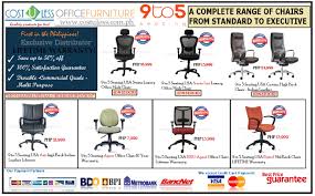 Office Furniture Office Chair Sale Cost U Less Get Big Discount Lifetime Warranty On Our 9to5 Seating Makati City Office Chairs For Sale Lifetime Warranty