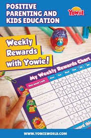 Weekly Rewards Chart With Yowie Reward Chart Kids And Parenting Kids Education