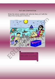 Check spelling or type a new query. A Beautiful Beach Scene For Picture Composition With Help Box Picture Composition Vocabulary Worksheets Beautiful Beach Scenes