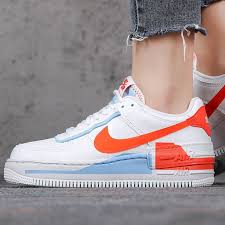 Nike Air Force 1 Shadow Team Orange Cq9503 100 White Red Blue In 2020 Nike Fashion Shoes Nike Air Nike Air Force