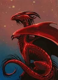 Perched Dragons Creature Fantastique Dessin Abstrait