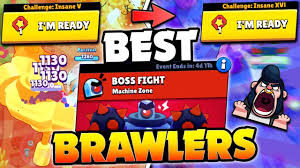 Carl, bibi, gene, brock, penny, barley, bo, rosa, leon. There Is Insane Level 16 Best Boss Fight Brawlers Tips In Brawl Stars How To Win Boss Fight Youtube