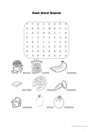 They're equally good for kids learning how to spell, for adults wanting to stimulate their mind, or for senior citizens looking to keep their minds sharp. Food Word Search English Esl Worksheets For Distance Learning And Physical Classrooms