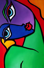 Abstract Painting Modern Original Pop Art Contemporary Woman Lips By Fidostudio Good Night Pop Art Painting Cubist Art Abstract Art Painting