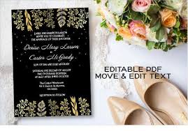 Black And Gold Wedding Invitations Templates Black And Gold Wedding Invitation Black Wedding Invitation Printable Modern Wedding Announcement Invite Template Classic Black Set Digital