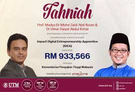 Geran sebanyak rm445 juta akan diberikan daripada segi akses kepada pembiayaan, penyediaan premis perniagaan dan latihan keusahawanan bumiputera. Dua Penyelidik Ahibs Utm Terima Geran Laksana Program Perantisan Keusahawanan Bernilai Rm933 566 00 Kpt Utm Newshub