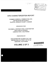 SITE CHARACTERIZATION REPORT