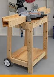 1 Garage Shop Buildings Pros And Cons Garageshop Organizeworkshop Workshopideas Mitre Saw Stand Workshop Storage Garage Work Bench