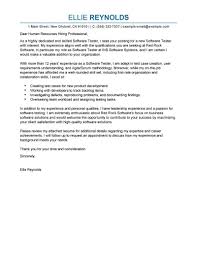 Best Software Testing Cover Letter Examples Livecareer