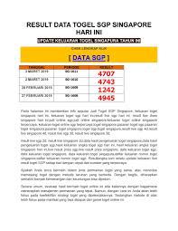 Result Togel Sgp By Mbah Result Issuu