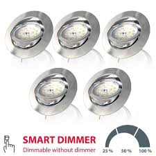 Einbaustrahler Led 5er Set Deckenspot Ultra Flach Einbauleuchte Strahler Dimmbar Ebay Led Einbaustrahler Dimmbar Einbauleuchten Led Einbaustrahler