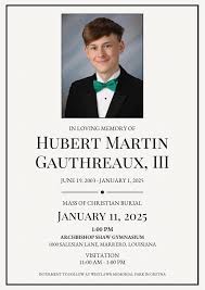 Funeral Announcement for...