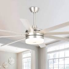 The led ceiling fans with fully functional remote operation is all for your luxury & comfort to get the cool breeze and also illuminates your work/living area. Larger 70 In Led Brushed Nickel 8 Blades Ceiling Fan With Remote Overstock 31916521