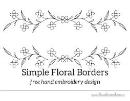 Links preceded by an asterisk (*) lead directly to pdf files. Simple Floral Borders Free Hand Embroidery Design Needlenthread Com