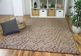 Langflor teppiche in grau, braun und weiteren farben. Konturenschnitt Hochflor Langflor Teppich Frieda Braun