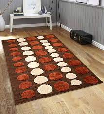 Buy Brown Microfibre Geometrical 3 X 5 Feet Machine Made Carpet By Saral Home Online Cut Loop Carpets Flooring Furnishings Pepperfry Product