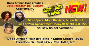 We are hair braiding specialists that offer the latest in hair braiding styles such as senegalese twists, havana twists, single braids, cornrows, micro braids, and more. Daba S African Hair Braiding