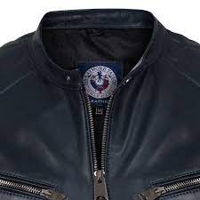 Ruck Leather Jacket Navy Leather Jacket Jackets Fashion Marketing