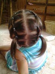 A cuter look than the regular high pony is the two ponies. Pin On Little Girl Hairstyles
