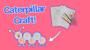 numbers caterpillar paper crafts