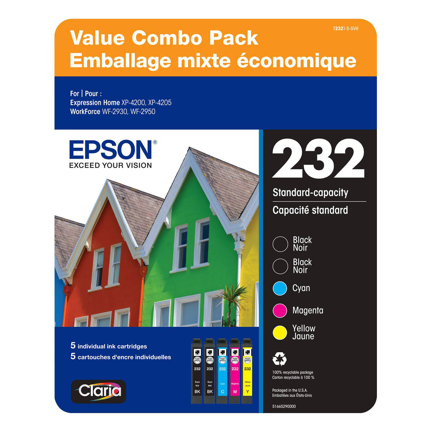 Epson T232 Dual Black and Color Ink Cartridge