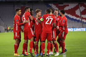 Bayern munich celebrate with the champions league trophy (afp). Fc94hwc6ywblkm