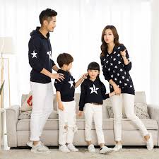 Long Sleeve Star Printing Cotton Family Matching Sweater Price 18 58 With Free Shipping No Matching Family Outfits Family Outfits Mother Daughter Outfits