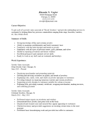 jewelry sales associate resume template