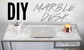 Diy Marble Table Desk Diy Room Decor For Cheap Marble Room Decor Diy Marble Table Cheap Room Decor