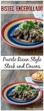 Bistec Encebollado Puerto Rico Receta Bistec Encebollado Recipe Steak Onions Food Mexican Food Recipes