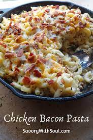 Chicken And Bacon Pasta Bake Recipe Chicken And Bacon Pasta Bake Easy Pasta Recipes Bacon Pasta