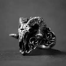 316l Stainless Steel Skull Ring Unique Punk Gothic Satanic Etsy In 2021 Stainless Steel Rings Steel Ring Skull Ring