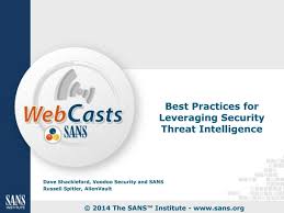 Best Practices for Leveraging Security Threat Intelligence