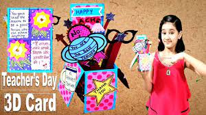 Whether it is teacher's day, national teacher day, or teacher appreciation week, make, print, or customize your very own handmade card for that special it was made for teachers day but it can surely be used for other occasions too. Diy Teacher S Day Card Handmade Teachers Day Pop Up Card Making Idea Video Dailymotion