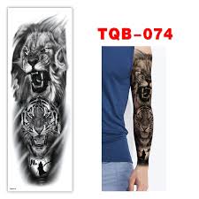 Most often etched in black ink, tribal lion tattoo ideas are often smaller or tiny tattoo versions of the big cat. Lion Temporary Tattoo Indian Tribal Mighty Lion Warrior Waterproof Flash Tattoo Sticker Black Tatoo Punk Men Women Buy At The Price Of 0 94 In Aliexpress Com Imall Com