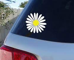 Kuou 90 pcs multiple real flowers, natural dried pressed flowers dried daisy flower for crafts candle resin scrapbooking pendant jewelry diy 4.6 out of 5 stars 79 £8.99 £ 8. Daisy Car Window Decal Flower Car Window Decal Flowers Etsy In 2021 Flower Car Car Window Stickers Window Decals