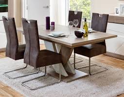 Table De Salle A Manger Contemporaine Extensible Chene Gris Blanc Laque Jenawel Matelpro Table Salle A Manger Salle A Manger Contemporaine Salle A Manger Bois