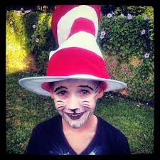 Tam S Top End Tales Cat In The Hat Close Up Of Face Painting Cat In The Hat Party Cat In The Hat Diy Book Character Dress Up