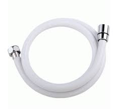 White Pvc Shower Hose Replacement 1 25m 1 5m Long 1 2 Plastic Coated Shower Hose For Bath Taps Flex Plumbing Hose Shower Hose Pvc Shower Shower