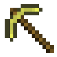 Papercraft Gold Pickaxe Minecraft Real Life Minecraft Birthday Minecraft Crafts Minecraft Birthday Party