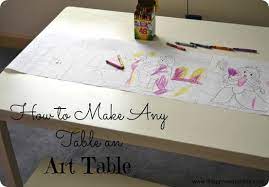 Kids Art Table With Paper Roll Knockoffdecor Com