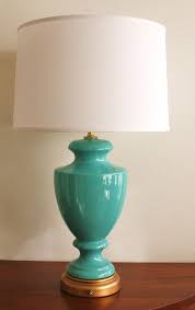 Vintage Turquoise Ceramic Table Lamp Etsy Turquoise Lamp Ceramic Table Lamps Lamp