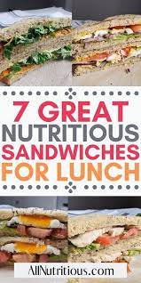 7 Healthy Sandwich Ideas For Lunch Recipe Healthy Sandwich Recipes Lunch Recipes Healthy Healthy Meals To Cook