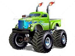 Cartoon Monster Truck Monster Trucks Monster Truck Drawing Cartoon Monsters